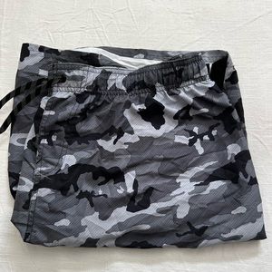 Camo Nike swim shorts